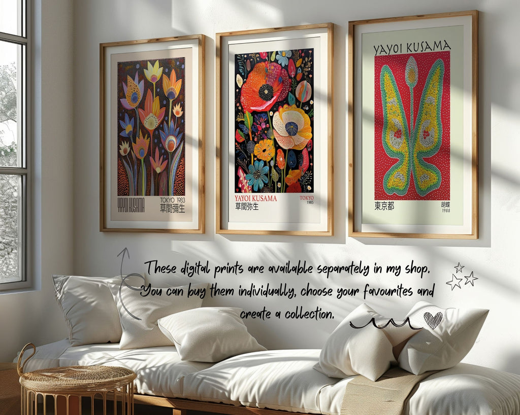 Flower Print: Japanese Art Inspired Floral Decor (Digital Download)