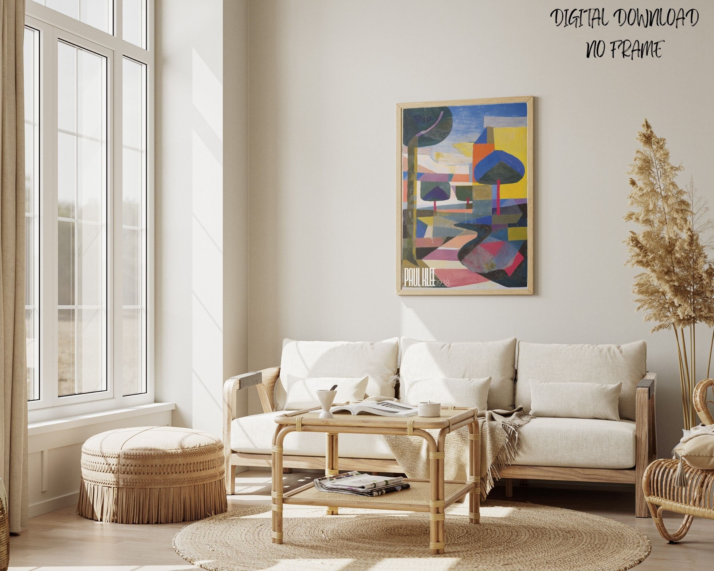 Bauhaus Style Art Print | Paul Klee Inspired Modern Wall Decor (Digital Download)