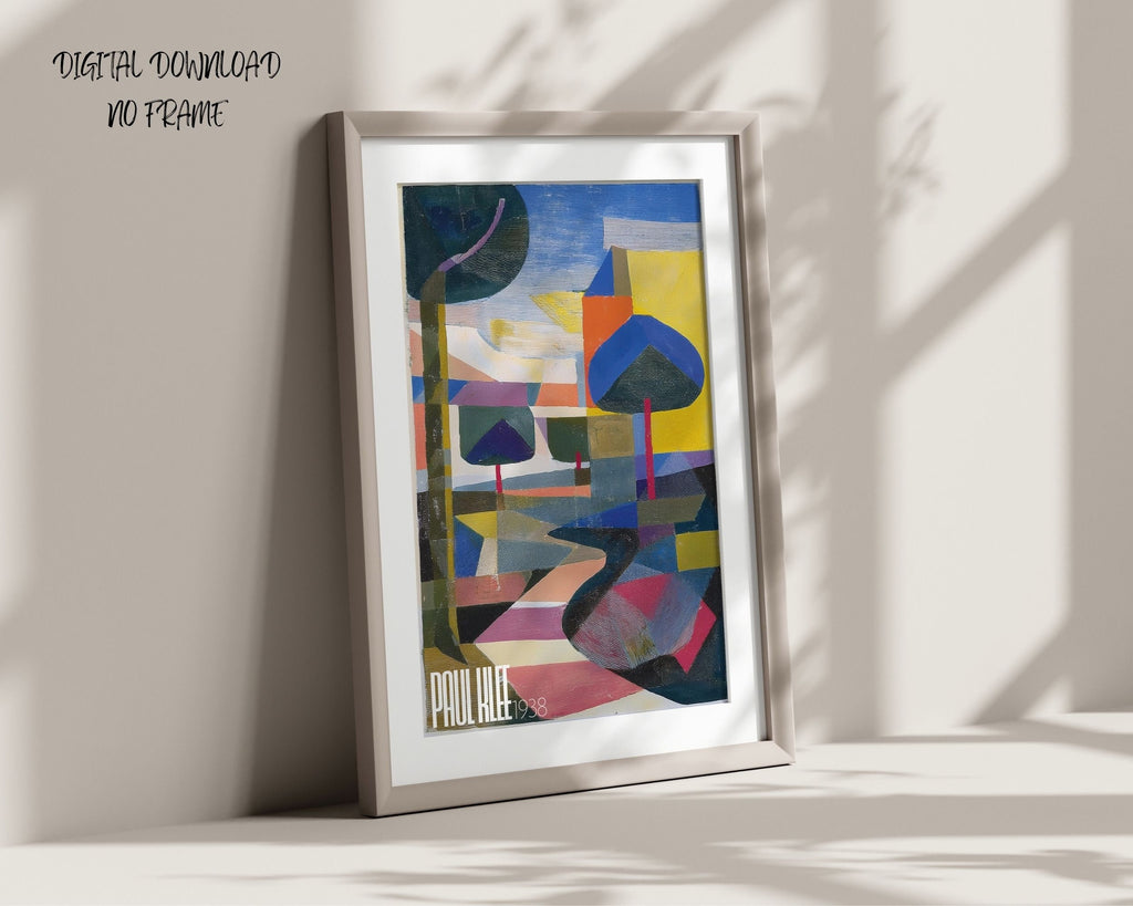 Bauhaus Style Art Print | Paul Klee Inspired Modern Wall Decor (Digital Download)