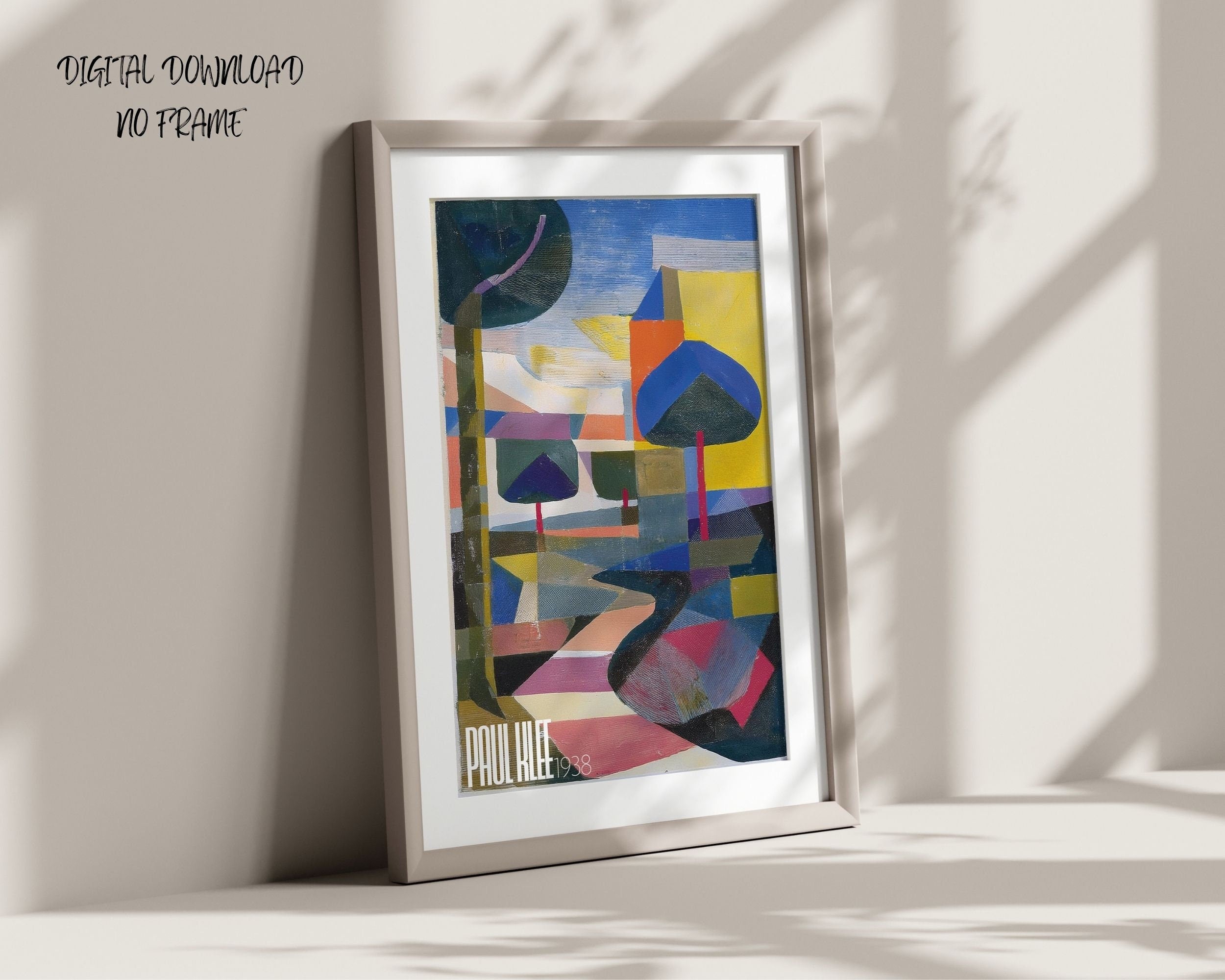 Bauhaus Style Art Print | Paul Klee Inspired Modern Wall Decor (Digital Download)