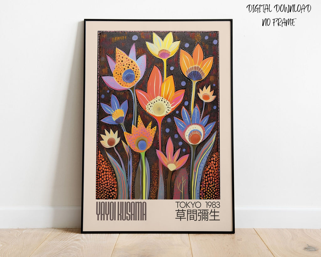 Flower Print: Japanese Art Inspired Floral Decor (Digital Download)