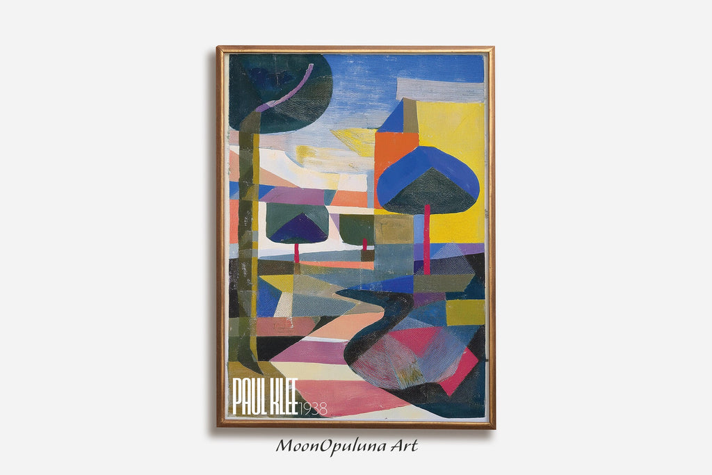 Bauhaus Style Art Print | Paul Klee Inspired Modern Wall Decor (Digital Download)