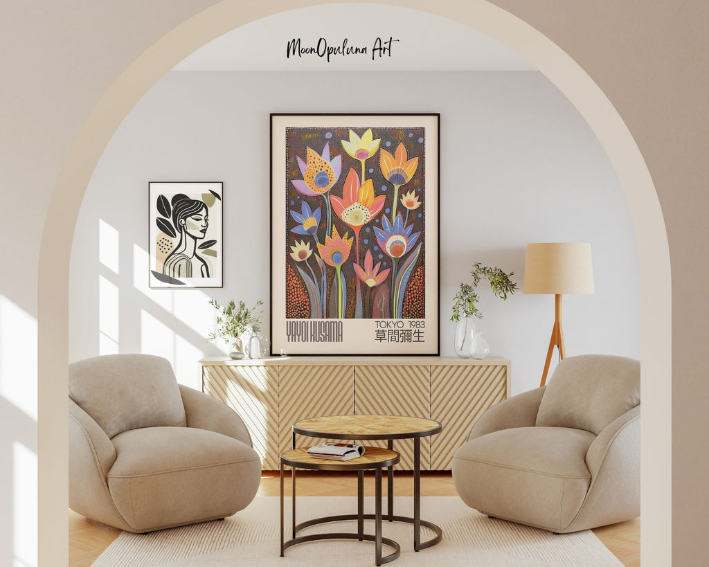 Flower Print: Japanese Art Inspired Floral Decor (Digital Download)