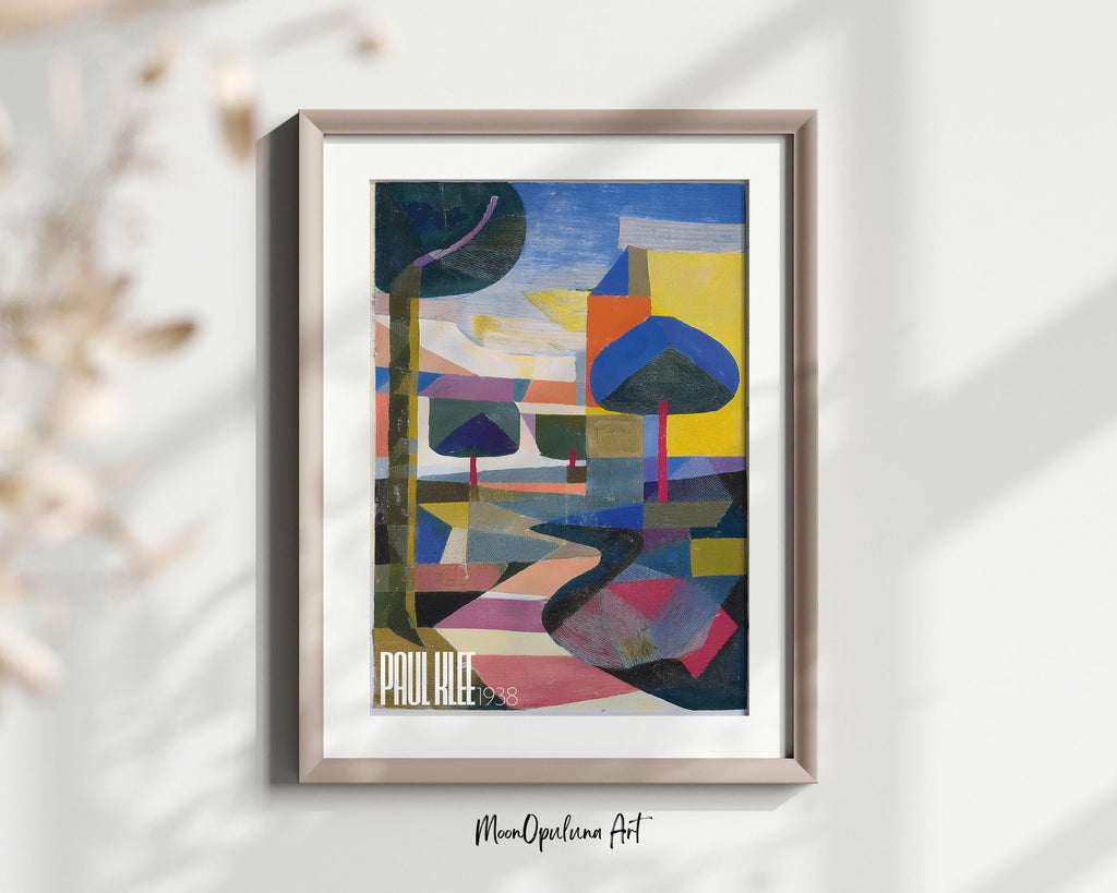Bauhaus Style Art Print | Paul Klee Inspired Modern Wall Decor (Digital Download)