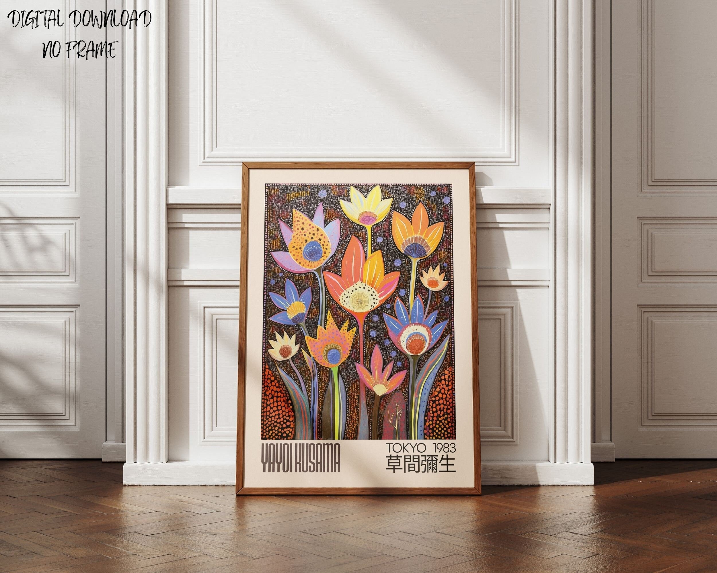 Flower Print: Japanese Art Inspired Floral Decor (Digital Download)