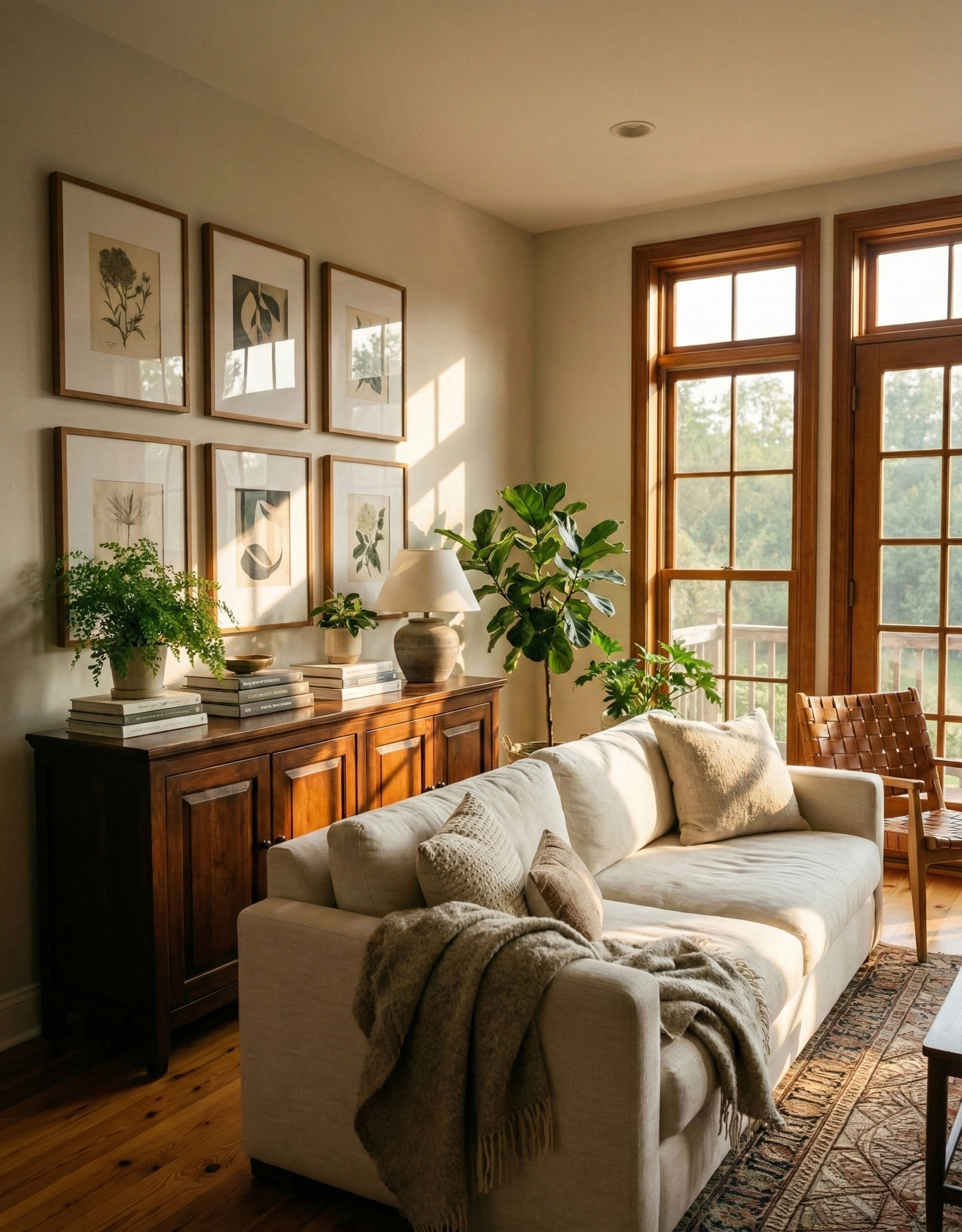 curated-gallery-wall-vintage-living-room-decor